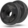 VIBRATITE 2 dadi a sgancio rapido M14, dadi di serraggio per tutte le smerigliatrici angolari di AEG, Black & Decker, Dewalt, Flex, Hitachi, Metabo, Makita ecc., Nero