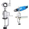 aleawol Supporto per Trapano Elettrico, 360° Trapani Rotante Staffa Girevole Orientabile Morse Banco Tavolo Supporto per Smerigliatrice Morsetti Tavolo Morsetti per Lavorazione Del Legno (35-43 mm)