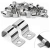 Lonely high heels 25 Pezzi Collari per Tubi 12mm Fermacavo Unico Foro in Acciaio Inox V2A Supporti a U Morsetti per Tubi Collari Heavy Duty Fissaggi per Cavi Ø 11-12.5mm Tubazioni per Acqua Tubi PVC Installazione