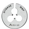 AB Tools 3/16 x 32 BSF 25mm Filiera circolare 1 in acciaio al carbonio Tagliafilo BSF