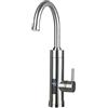 jackfru Rubinetto da cucina in acciaio inox, rubinetto elettrico da cucina, 220 V, 3000 W, istantaneamente caldo, indicatore di temperatura a LED, rubinetto per acqua calda