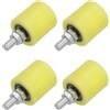 TOP-MAX 4 rulli guida per cancelli scorrevoli, rulli in nylon, montaggio di supporto per cancelli, universali sigillati con cuscinetti a sfera per porte scorrevoli, 50 x 50 mm