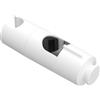 OFFO Supporto Soffione Doccia,19-25 mm Supporto Doccetta con Gancio regolabile,porta doccino per doccia, Con gancio tondo,Bianco