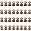 PATIKIL Bulloni Chicago, Set M5x8mm Acciaio Al Carbonio Placcatura Bronzo Croce Piatto Femmina Vite Phillips Bullone Di Fissaggio Rivetti Per Cinture In Pelle Album Fotografici.