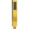 Balneo Soffione Doccia in Acciaio Inox AISI 304 - Doccetta Risparmio Idrico - Design Sottile e Moderno - Attacco Universale 1/2 - Oro - Cascade Modello 2
