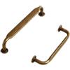 Yeandshi 2 confezioni di maniglie per cassetti retrò chic in stile antico, maniglie per mobili da cucina, 96 mm, color bronzo.