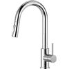 Tohlar Rubinetto da Cucina, Acciaio Inox Rubinetto Cucina con Doccetta Estraibile Miscelatore Rubinetto per Cucina Girevole a 360°, Cromo