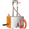 VEVOR Forgia a Propano Portatile da 2 Bruciatori 1427℃, Forno Quadrato per Forgiatura Metalli, Attrezzatura per Forgiatura a Gas in Acciaio Inox, per Lavoro Utensili e Coltelli Fabbri e Maniscalchi