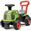 FALK - Portatore Trattore Claas - Verde - Ruote silenziatrici - Volante direzionale con clacson - Barra ergonomica per aiutare a camminare - 90% plastica riciclata - Made in France - Da 12 mesi - 312S