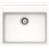 SCHOCK | Lavello Cucina Nemo N100 1 Vasca, Materiale Cristalite®, Bianco Assoluto, 570x510mm