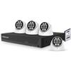Foscam - Kit videosorveglianza digitale PoE 4 telecamere T8EP con disco rigido 2T incluso