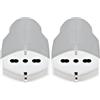 Vimar 00225.B Presa 2P+T 16A Universale, Bianco (Confezione da 2)