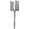 Connex HV4205 - Supporto per pilastri a U, 71 x 60 x 100 x 200 x 4 mm, diametro 16 mm, zincato a caldo, 1 pezzo