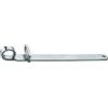 Connex DYB2901441 - Leva jack 260 x 20 mm, sinistra e destra, con occhiello di chiusura, zincato, per porta, cerniere, porte e porte