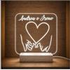 CandleSweetCandle -Lampada led personalizzabile tema amore ideale come regalo San Valentino o Anniversario