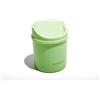 Muitomas Cestino da Scrivania Mini, con Sportello Apribile e Coperchio Removibile, Compatto per Scrivania e Ufficio, 130x130x170 mm, Colore Verde Salvia