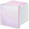 Henoyso 36 organizer in plastica per scrapbooking, 30,5 x 30,5 cm, con caricamento dall'alto, per organizzare e conservare album di ritagli, carta, vinile, documenti, foto, trasparente