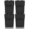 Keden Set di 4 bidoni raccolta KEDEN SORTIBOX 100% plastica, nero, 80L