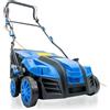 Hyundai Spazzatrice per erba artificiale, 2000 W, 40 cm, larghezza di lavoro 400 mm, spazzola multiuso e sacchetto di raccolta da 55 l