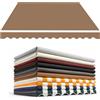 Generic Tessuto di Ricambio per Tende da Sole Impermeabile Telo di Ricambio per Tende da Sole Retrattile 200/250/300/360/400/500 cm Tessuto di Ricambio Resistente ai Raggi UV