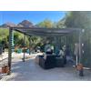 PURPLE LEAF Pergola Bioclimatica 3,5 x 6,35 m in alluminio, gazebo da giardino esterno con lame orientabili, resistente alle intemperie, pergola giardino esterno per terrazza e carrello, grigio