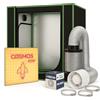 Weedness Mini Grow-Box Set LED Lampada Ventilazione 50x35x50 cm Tenda di Coltivazione Armadio di Coltivazione Piccola Coltivazione Interna