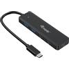 Equip Hub Equip USB 3.2 tip-C 4 porte Nero [128964]