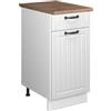 Vicco Mobile base Fame-Line, Bianco country/Bianco, 40 cm