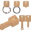 G2PLUS 200PCS Carta Orecchino-Biglietti da Esposizione per Gioielli con Adesivo-Cartoncini per Collane e Bracciali,Schede Display Gioielli Cartoncini per Orecchini Collane,Bracciali (10x4cm)