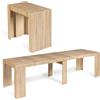 IDMarket - Consolle allungabile ORLANDO, 14 persone, 300 cm, legno effetto faggio