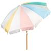 AKTIVE Ombrellone da spiaggia 200 cm, 8 stecche in fibra di vetro, Colori pastello,