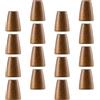 Artibetter 100 Pezzi Ferma Cordoncino Chiusure, in Legno per Cordini | Accessori Clip per Cavi da Esterno, Terminali per Cordini, Tappi per Estremità Corda