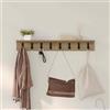 Lumanois Appendiabiti a Muro Rovere Artigianale 80 x 10,5 x 10,5 cm, Mobili,Scaffalature,Scaffali e mensole per pareti, 2.93kg-874370