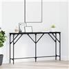 Generico Tavolo consolle Rovere Nero 140 x 23 x 75 cm,Nero,8.13kg,871335