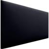 DHOME Testiera Imbottita Liscia in Similpelle Altezza 70CM Spessore 4cm e 8cm per Parete Acustica Testate Letto Pannello Fonoassorbente Camera da Letto (Similpelle Nero, 110cm, Spessore 4cm)