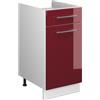 Vicco Mobile base Fame-Line, Bordeaux lucido/Bianco, 40 cm