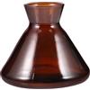 OHPHCALL Diffusore in Vetro Trasparente da 220ml Apertura a Tromba, Flacone Diffusore di Fragranze per Aromaterapia da Tavolo, Bottiglia Vuota per Oli Essenziali Decorativa per Interni