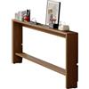 Vethenx consolle per divano,tavolino da Divano,Tavolo Consolle Ingresso,Facile da montare,Risparmia spazio per una decorazione versatile della casa（Marrone chiaro-150×10×69）