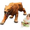 Zceplem Giocattolo della Tigre dai Denti a sciabola, Texture Liscia Modello Tigre dai Denti a sciabola, Animali antichi Giocattoli Topper per Torte Decorazioni per Cupcake Regalo di Compleanno