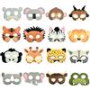 AIEDECOPT 16 Pezzi Maschere di Animali per Bambini, Maschere Animali in Carta, Maschera di Animalis Giungla, con Cordino, per Festa a Tema Animalis della Foresta, Compleanni, Cosplay, Carnevale, Halloween