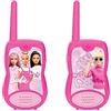 Lexibook, Barbie, Talkie-Walkies 200m, Gioco di Comunicazione per Bambini, 2 canali di Comunicazione, Clip Cintura, Rosa, TW12BB