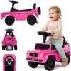 sun baby Macchinina Cavalcabile per Bambini Mercedes Benz G, Macchina a spinta da 12 mesi, Volante con suono, cassetto portaoggetti, ruota di scorta finta (Rosa)