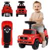 sun baby Macchinina Cavalcabile per Bambini Mercedes Benz G, Macchina a spinta da 12 mesi, Volante con suono, cassetto portaoggetti, ruota di scorta finta (Rosso)