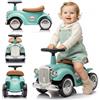 sun baby Macchinina bambino 1 anno Retro Classic, macchinina cavalcabile bambino, auto per bambini, aiuto per imparare a camminare con suoni, Volante con clacson (Turchese)