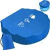 XIEXIESHER Copertura Protettiva Sabbiera Conchiglia Impermeabile Rotonda Blu 100cm Per Bambini Esterno Tessuto Oxford