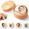 Generico Squishy Bao Dumpling Personalizzato con Foto, Fidget Sensoriale Toy Palla di Pasta Estrusa Giocattolo Fatto a Mano Giocattolo da Tavolo Elastico Pane con Pentola a Vapore