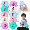 Sinwind Palloncini da Acqua Riutilizzabili, 10 Pezzi Gavettoni Riutilizzabili, Bombe d'acqua Ricaricabili, gavettoni per Estivi Piscina Spiaggia Giardino Palloncini Gioco per Bambini e Adulti (Mario)