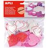 APLI Kids APLI - Borsa forme adesive EVA Cuori Porporina