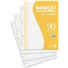 BM BeMore - Ricambi Bandup A4 Con Banda Rinforzata - Rigatura 5Mm - Quadretti Con Margini Per 4° E 5° Elementare - 40 Fogli - Carta 90G/Mq - 0105489
