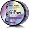 Cameleo - Maschera Tonificante Argento - Contro le Sfumature Gialle - Trattamento Viola e Protezione del Colore per Capelli Biondi e Grigi - Toni Platino - Protezione UV - Senza Parabeni - 200ml